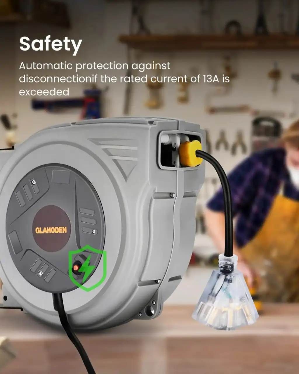 Retractable Extension Cord Reel