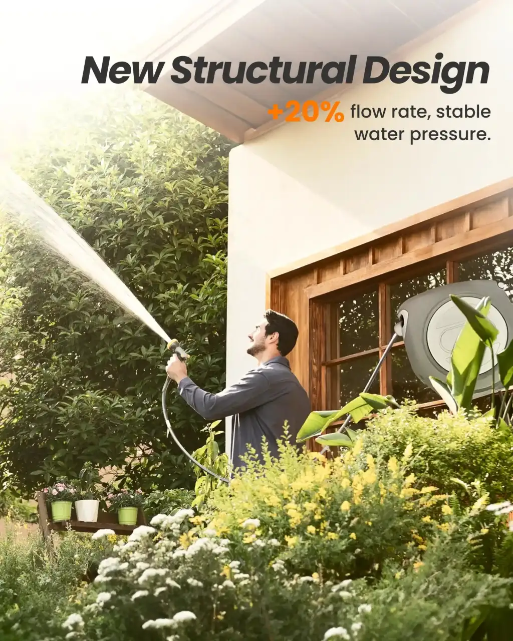 I Series Retractable Garden Hose Reel - Upgrade