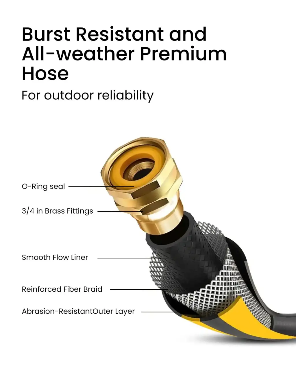 J Series Retractable Garden Hose Reel - Dark Gray