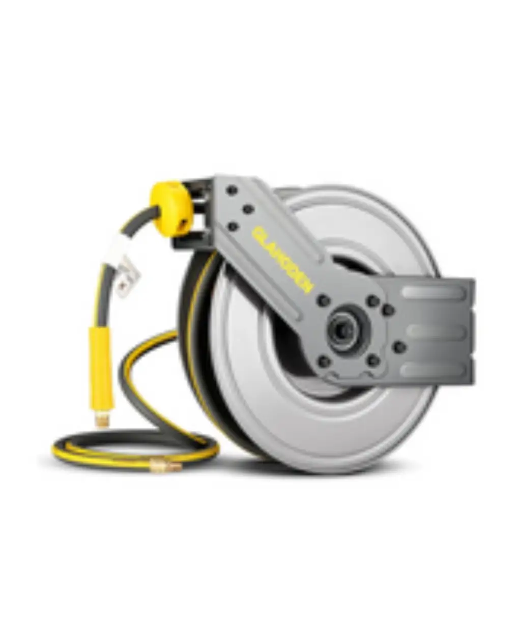 Single Arm Retractable Air Hose Reel with alloy steel, sturdy and versatile design