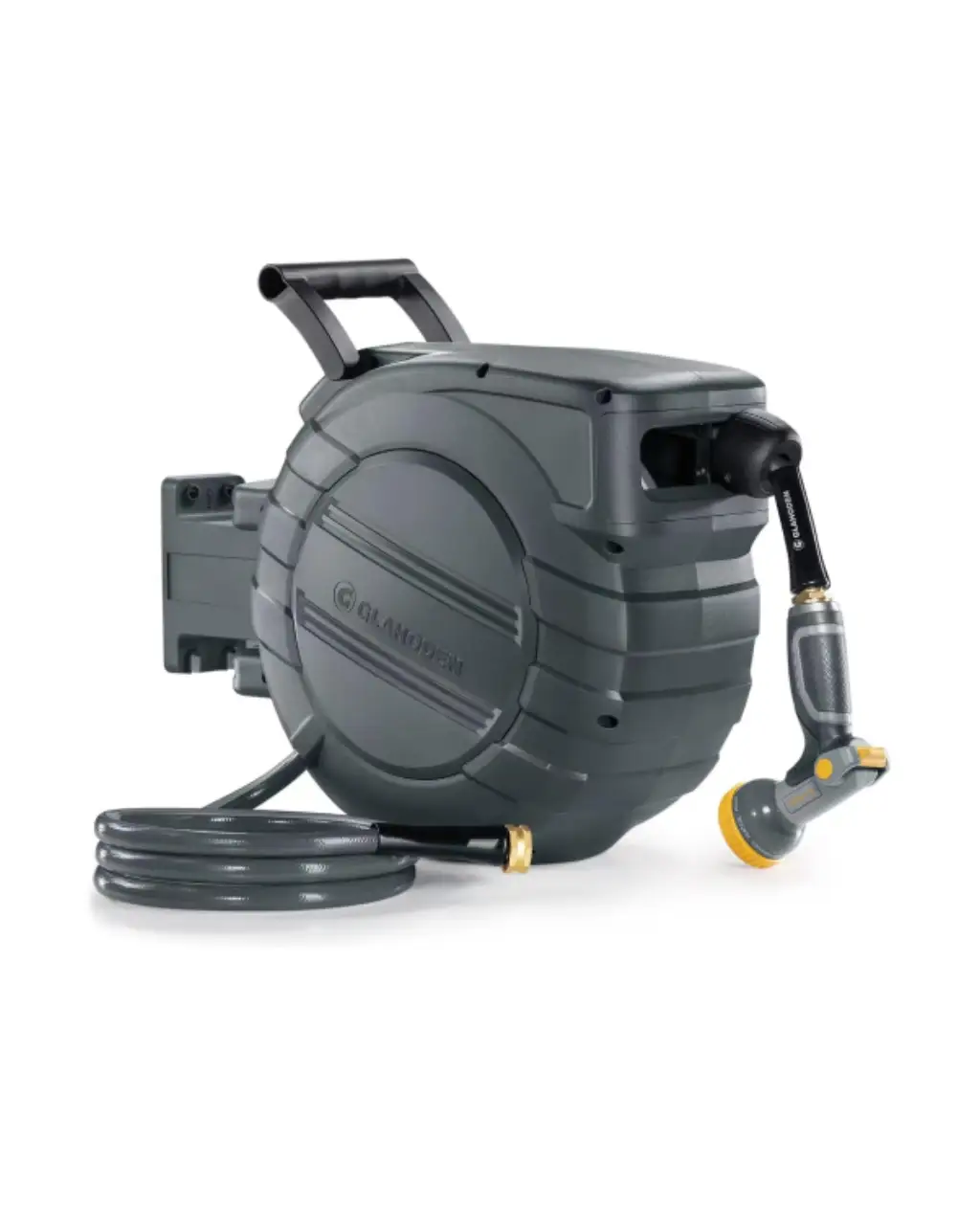 Dark Gray Retractable Garden Hose Reel, durable and stylish