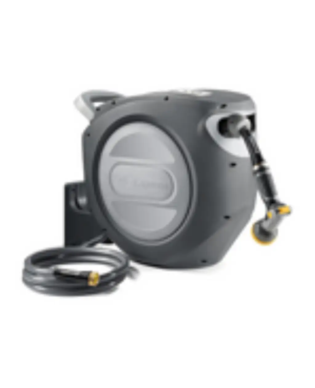Silver Gray Retractable Garden Hose Reel, premium garden tool