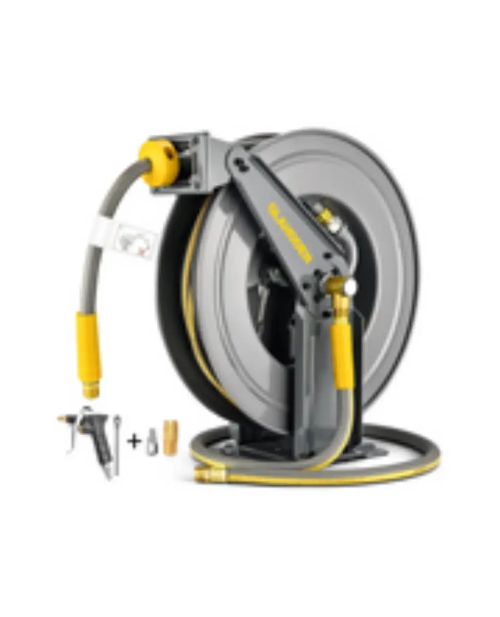 Double Arm Retractable Air Hose Reel with alloy steel, robust and flexible design