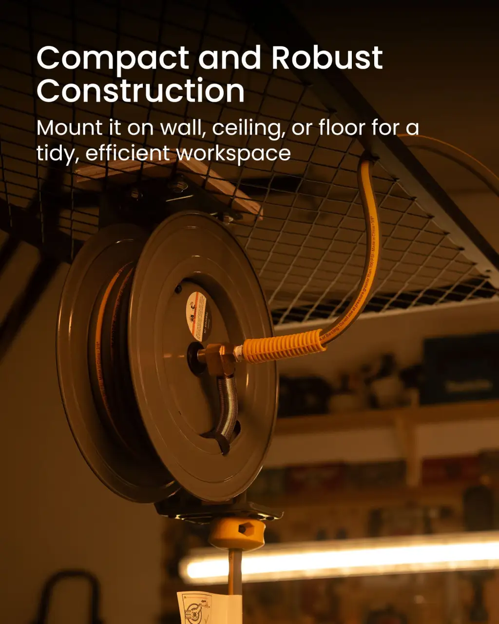 Single Arm Retractable Air Hose Reel - Alloy Steel Reel
