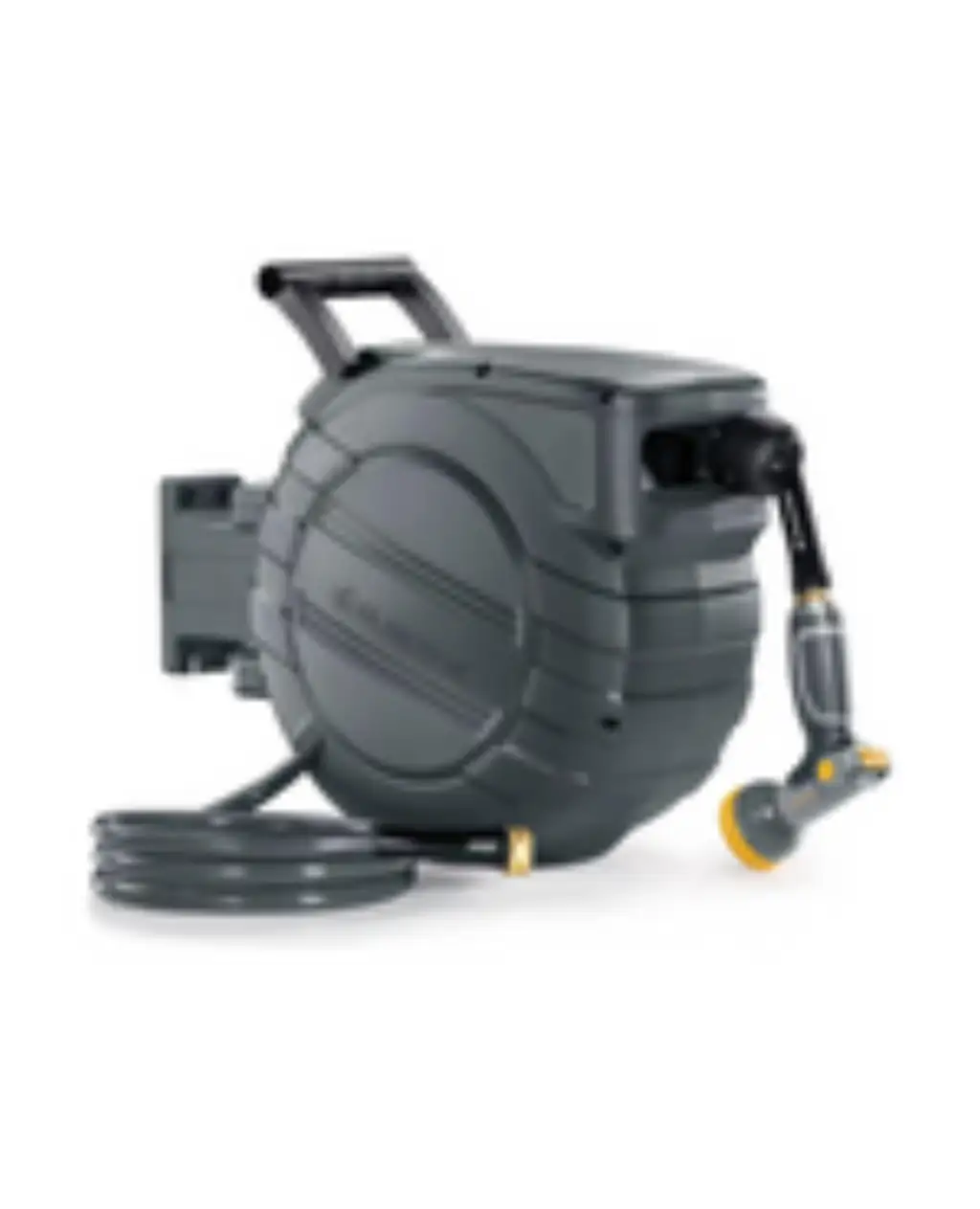 Dark Gray Retractable Garden Hose Reel, durable and stylish