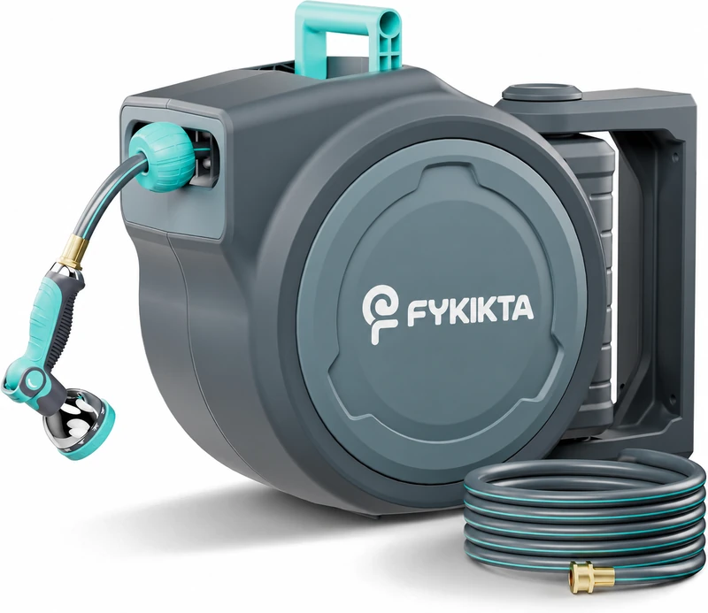 FYKIKTA 100 FT retractable garden hose reel