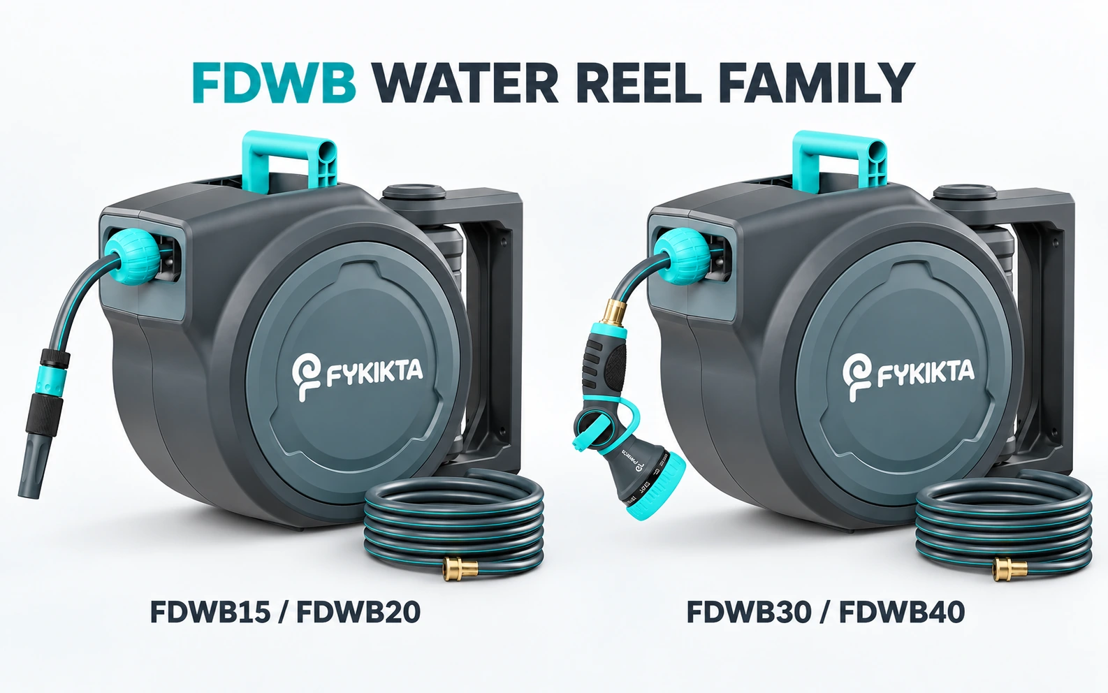FYKIKTA FDWB15, FDWB20, FDWB30 and FDWB40 water reel family