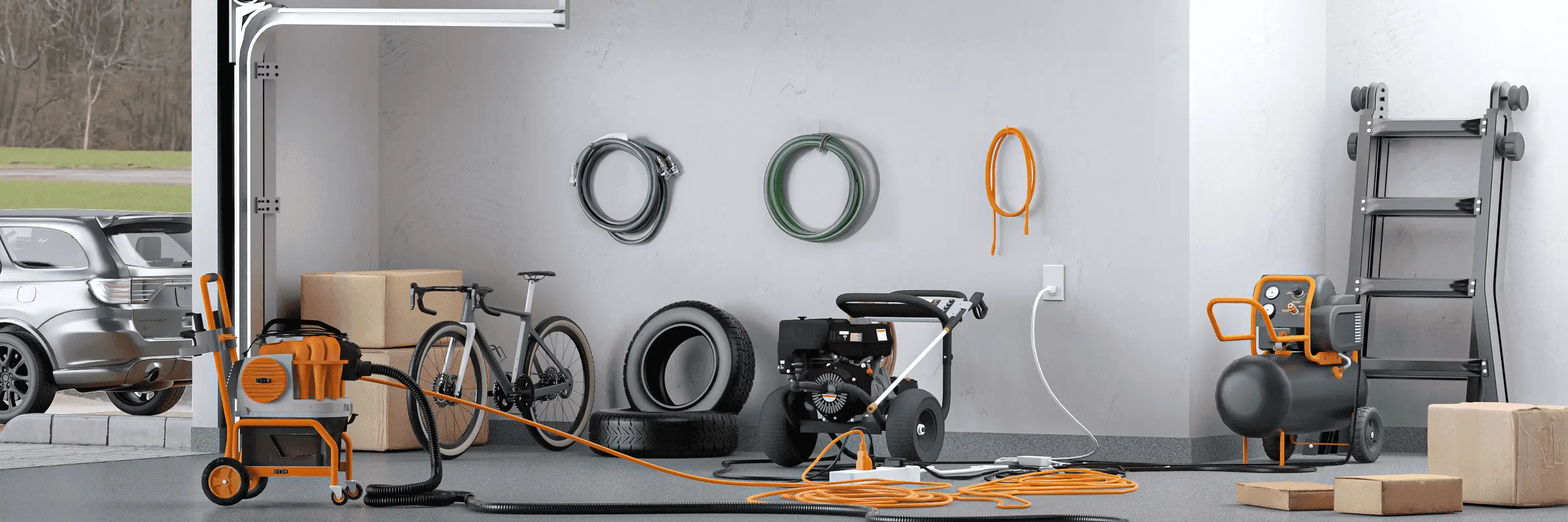 Garage before organization