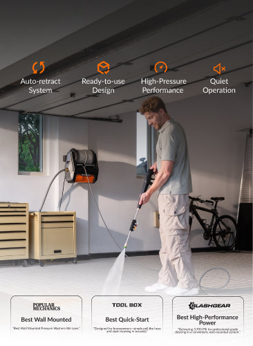 Giraffe Tools Grandfalls Retractable Pressure Washer Pro Media Endorsement